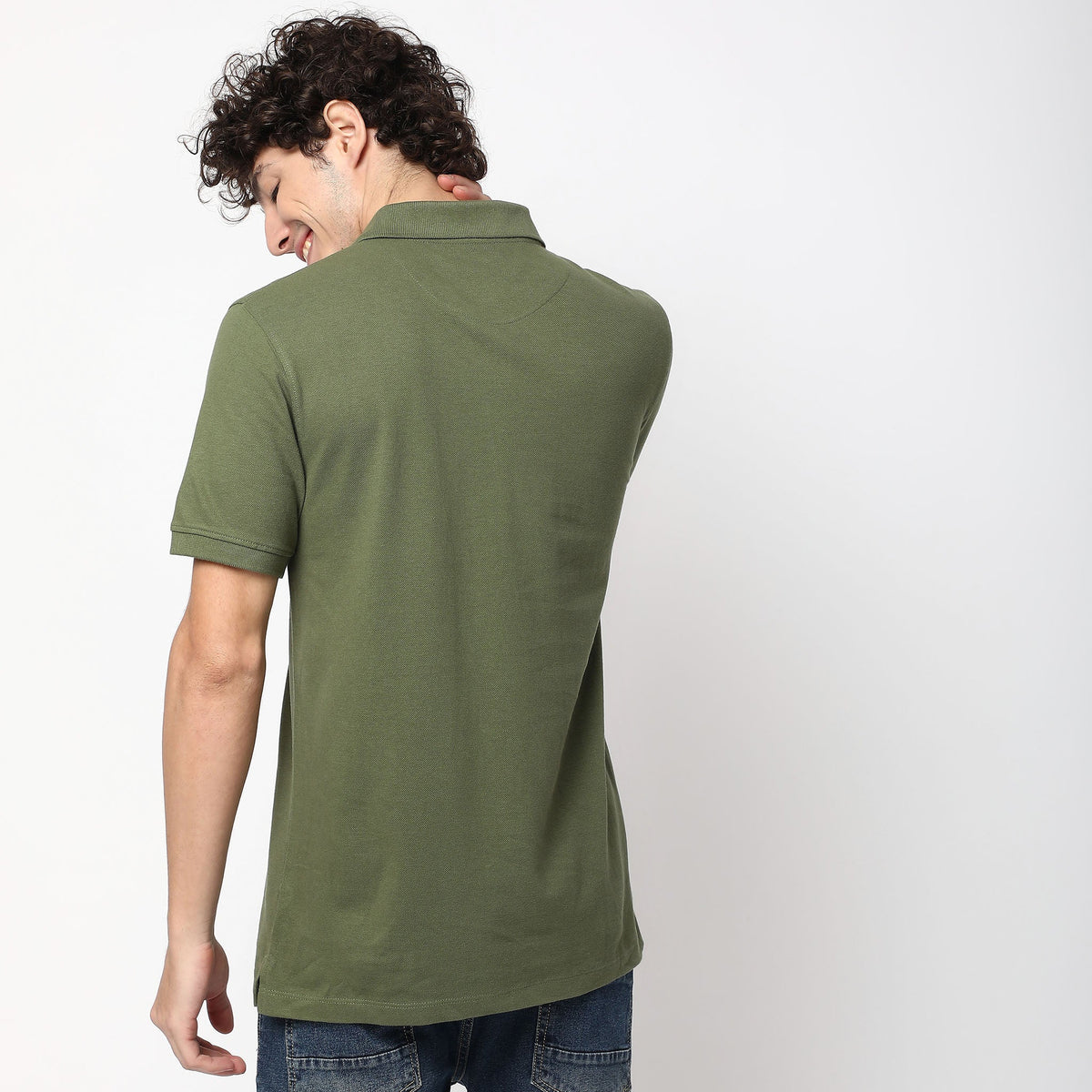 Regular Fit Solid Polo T-Shirt