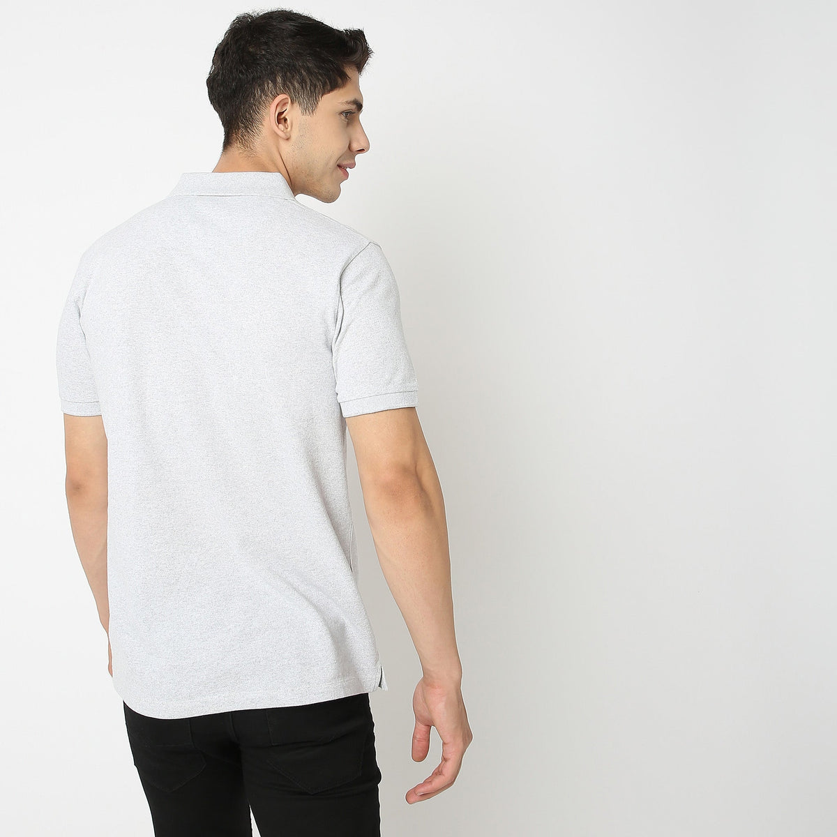 Regular Fit Solid Polo T-Shirt