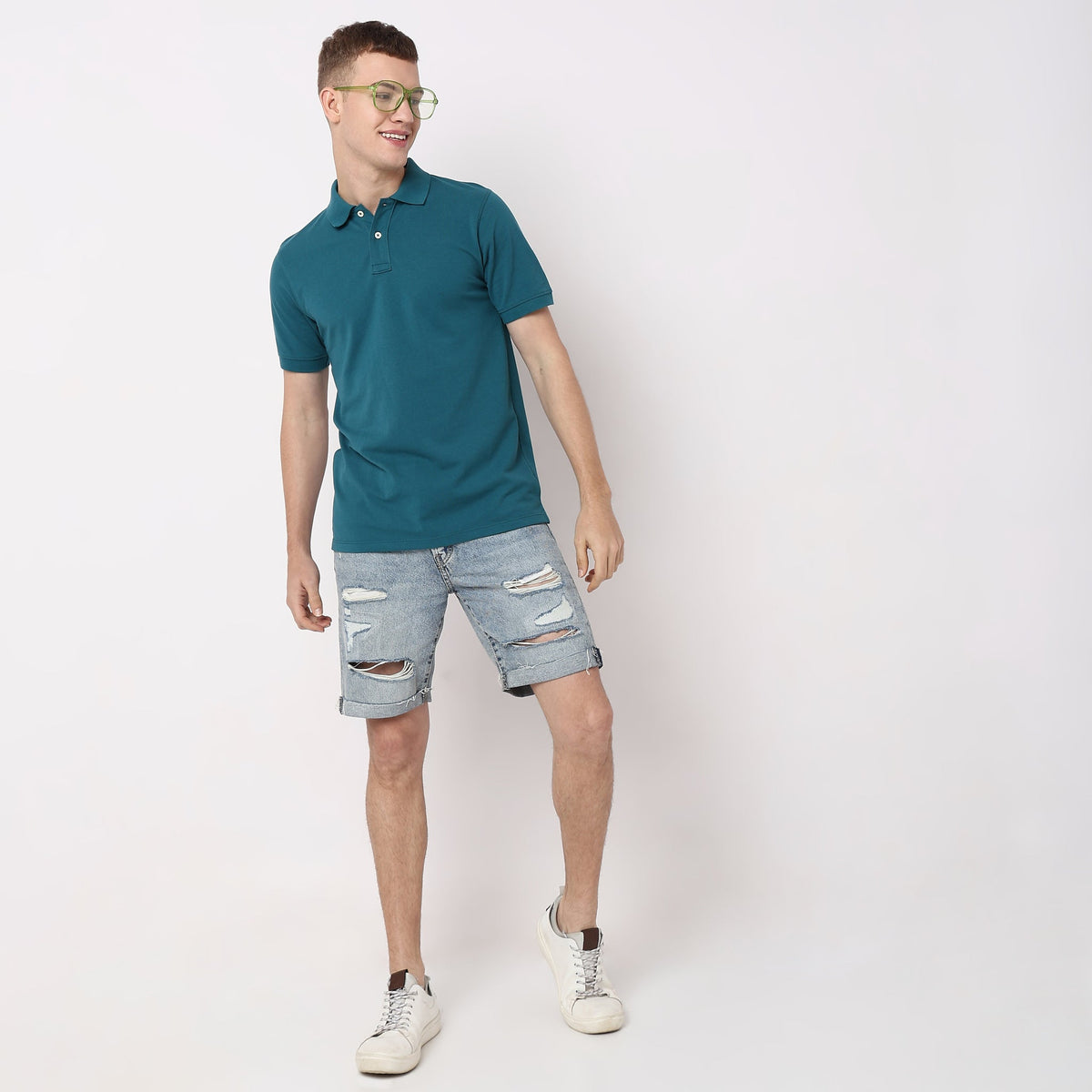 Regular Fit Solid Polo T-Shirt