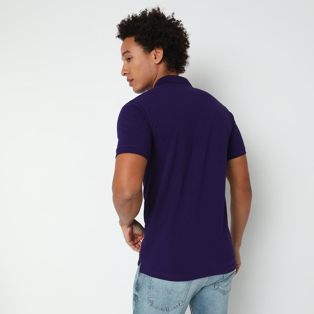 Regular Fit Solid Polo T-Shirt