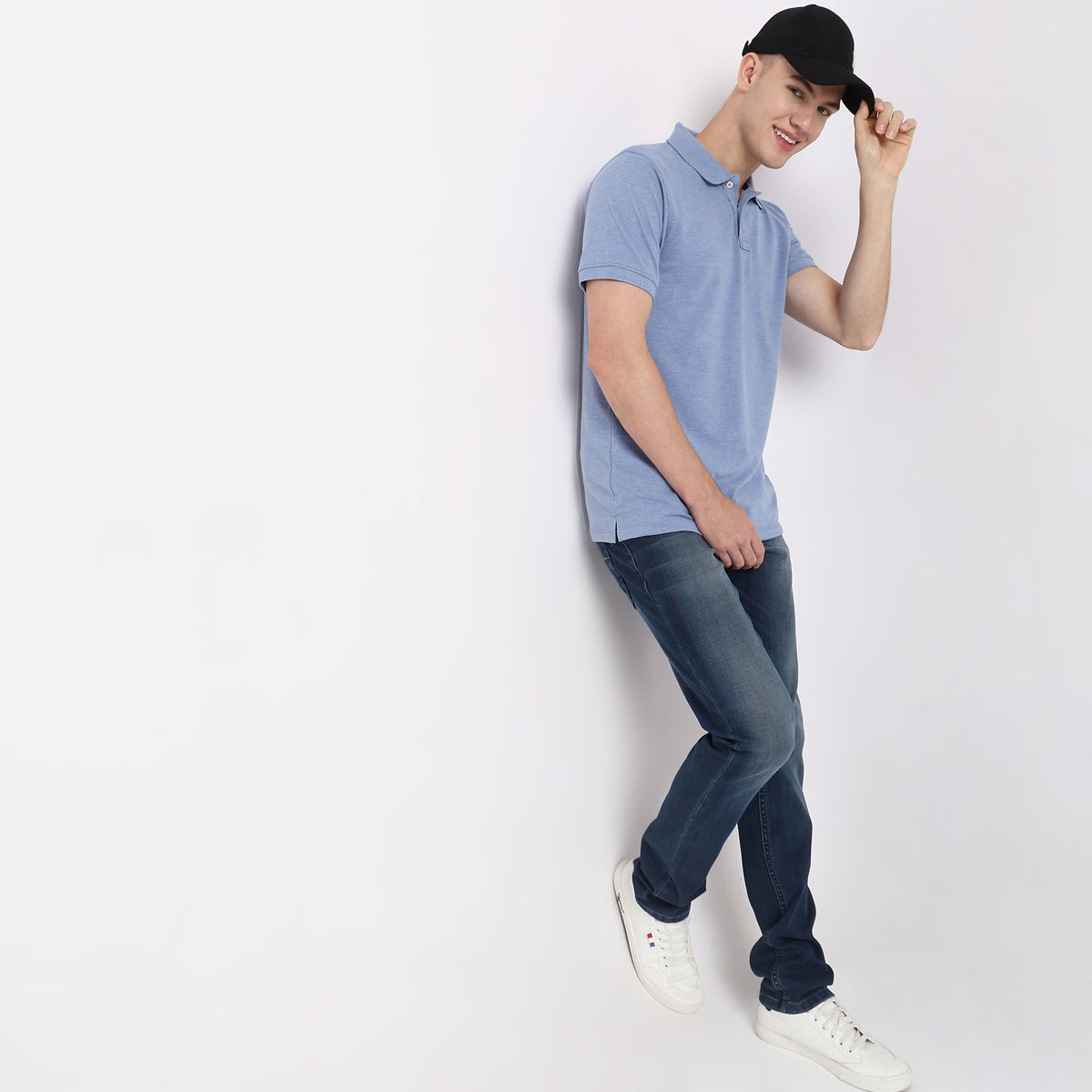 Regular Fit Solid Polo T-Shirt