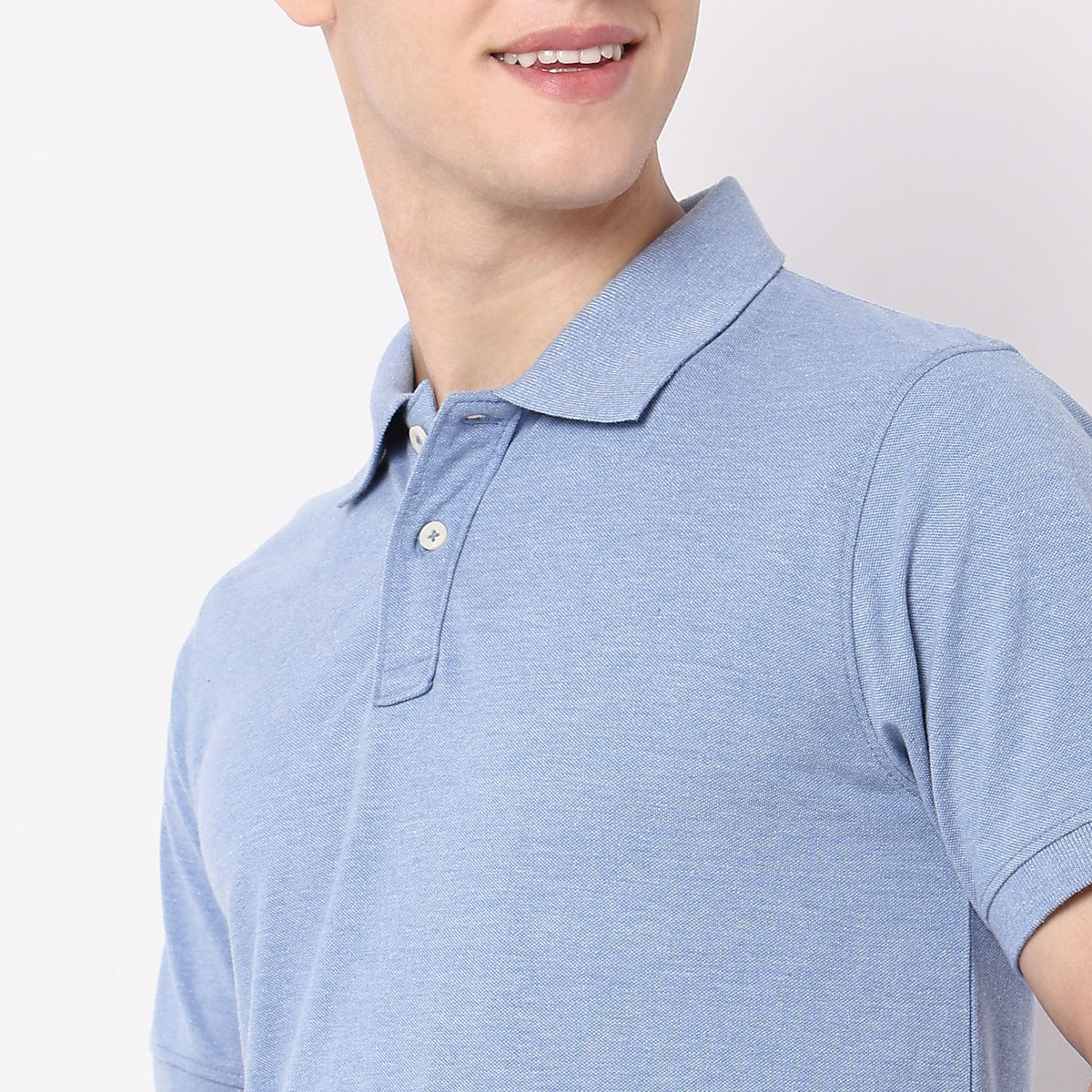 Regular Fit Solid Polo T-Shirt