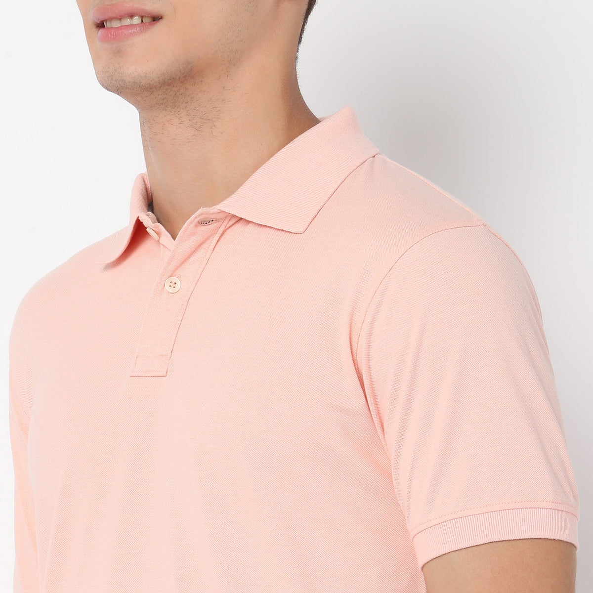 Regular Fit Solid Polo T-shirt