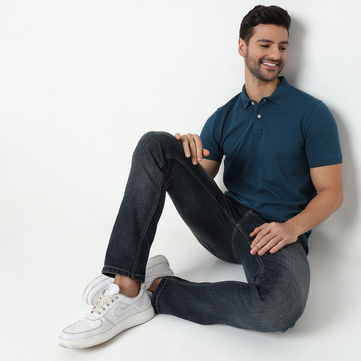 Regular Fit Solid Polo T-Shirt