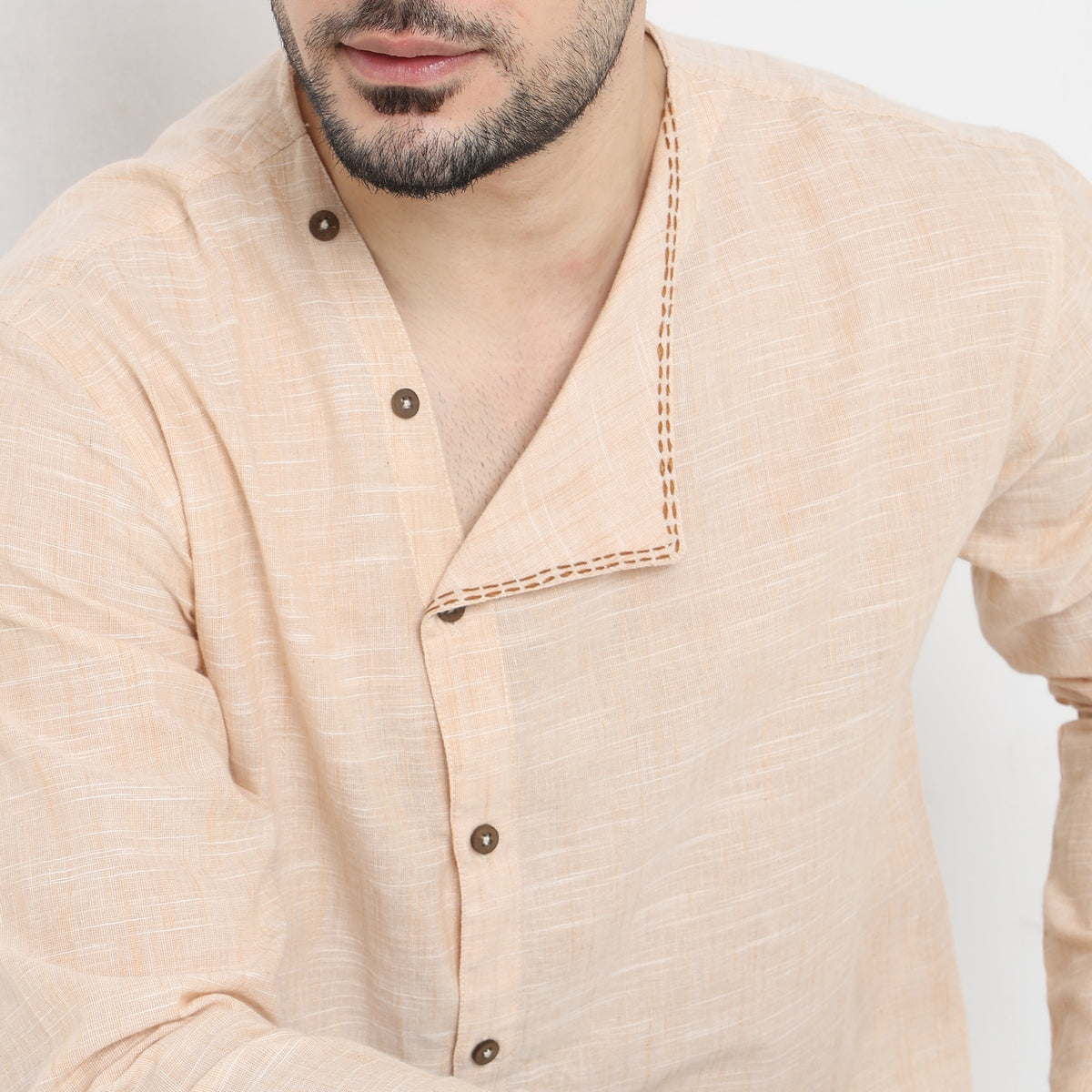 Regular Fit Solid Short Kurta