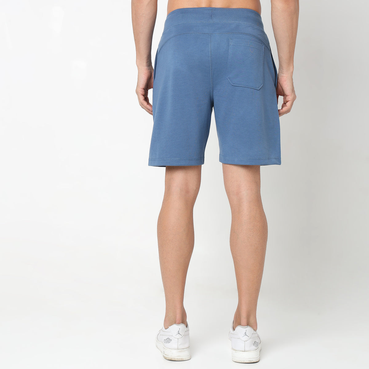 Solid Knee Length Shorts