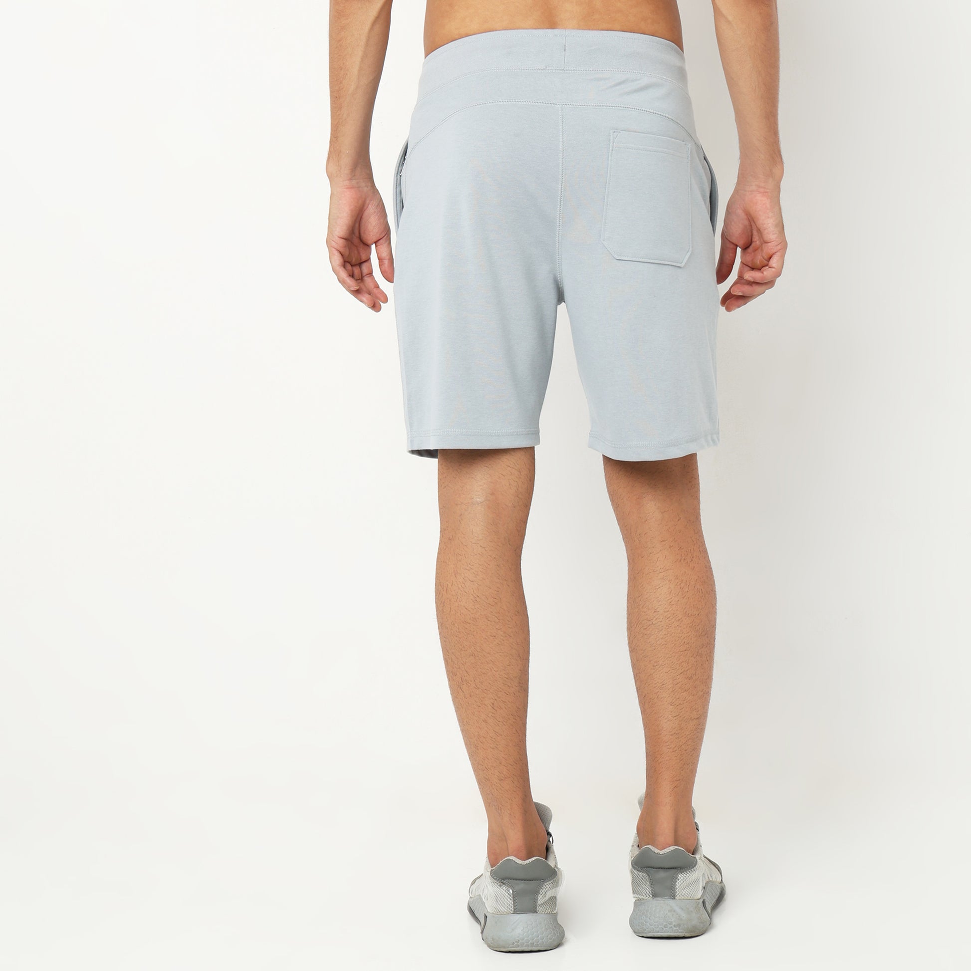 Solid Knee Length Shorts