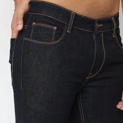 Skinny Comfort Solid Mid Rise Jeans