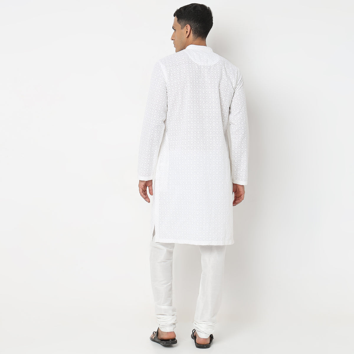 Regular Fit Embroidered Kurta Sets