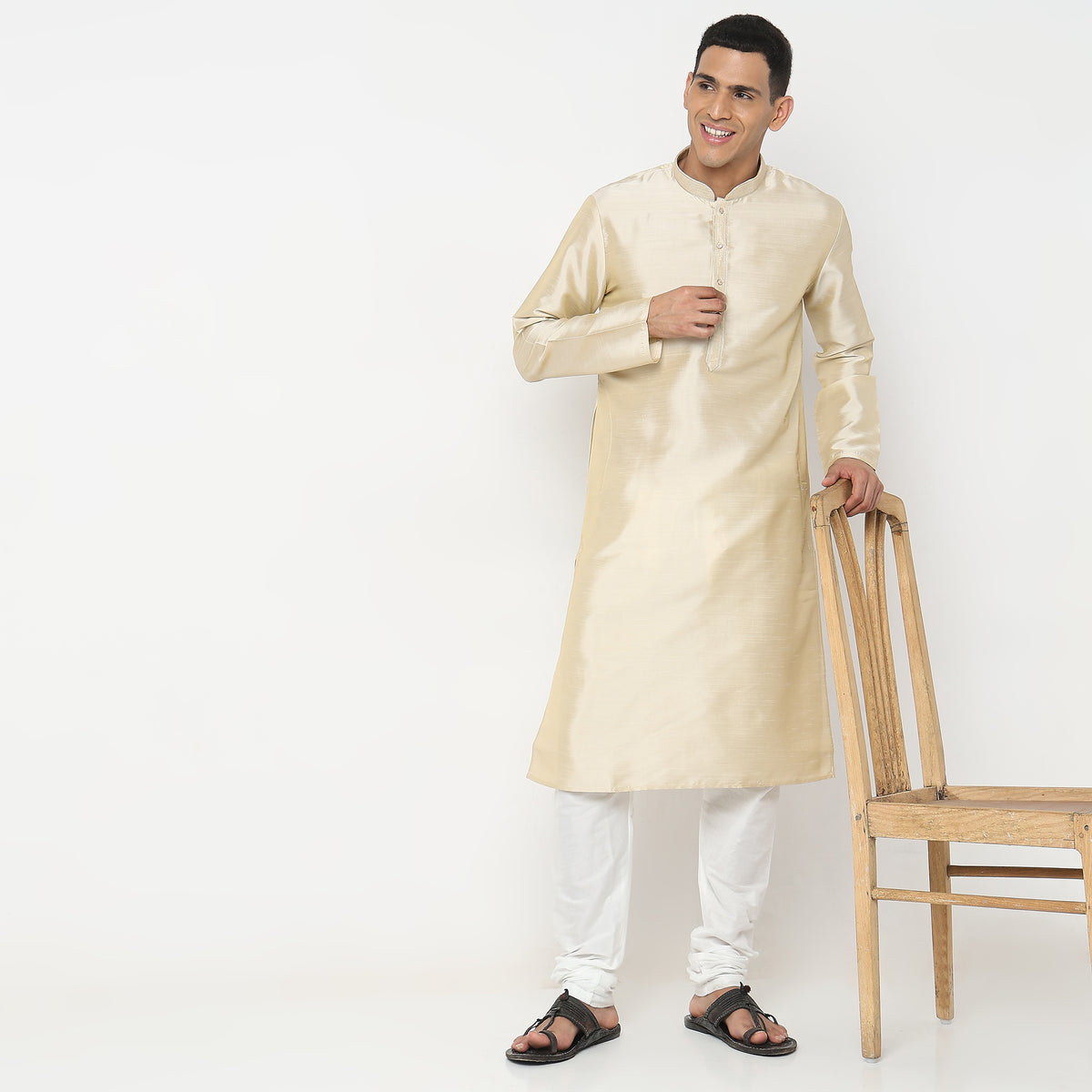 Regular Fit Solid Kurta Sets