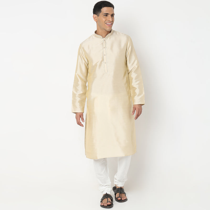 Regular Fit Solid Kurta Sets