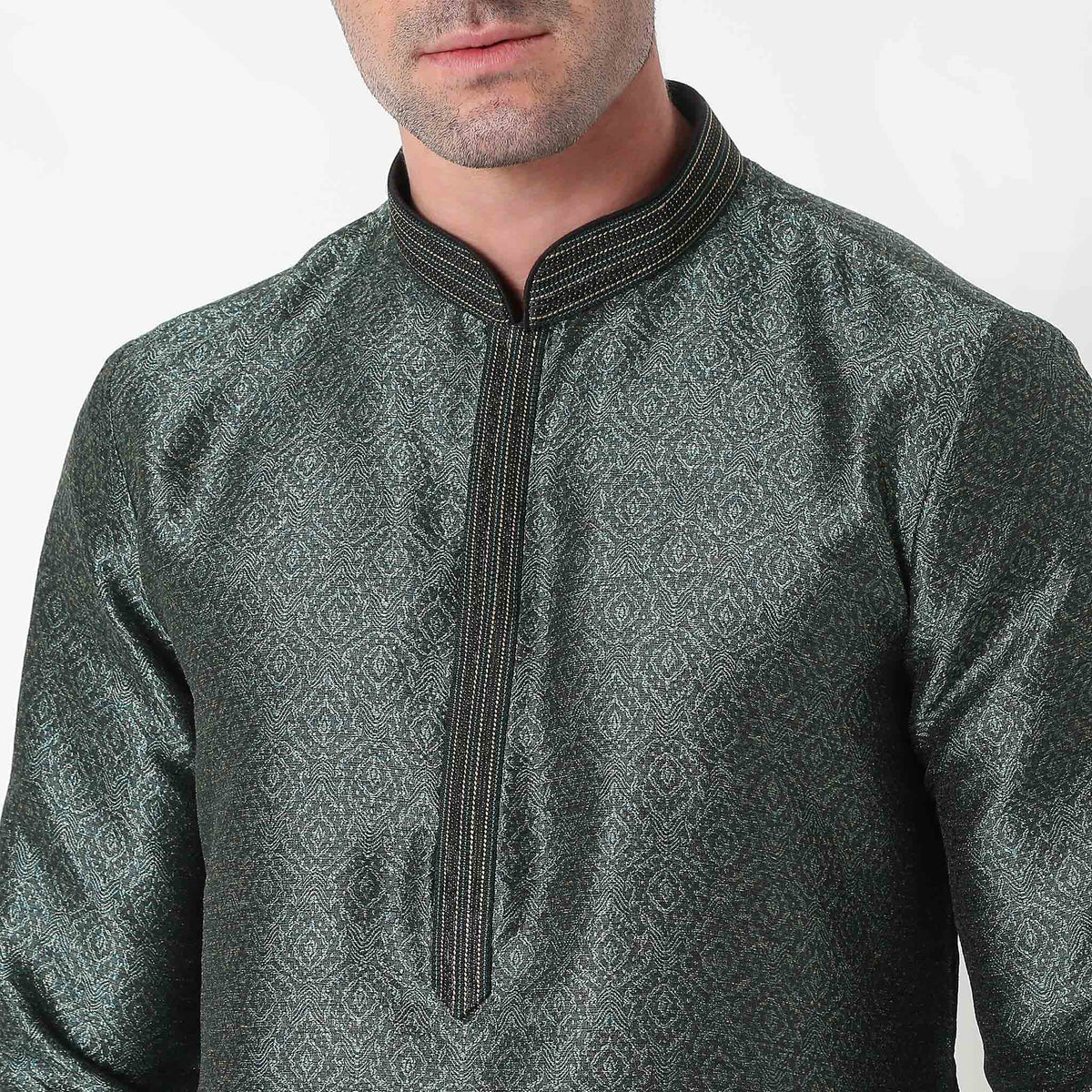 Regular Fit Jacquard Kurta Sets