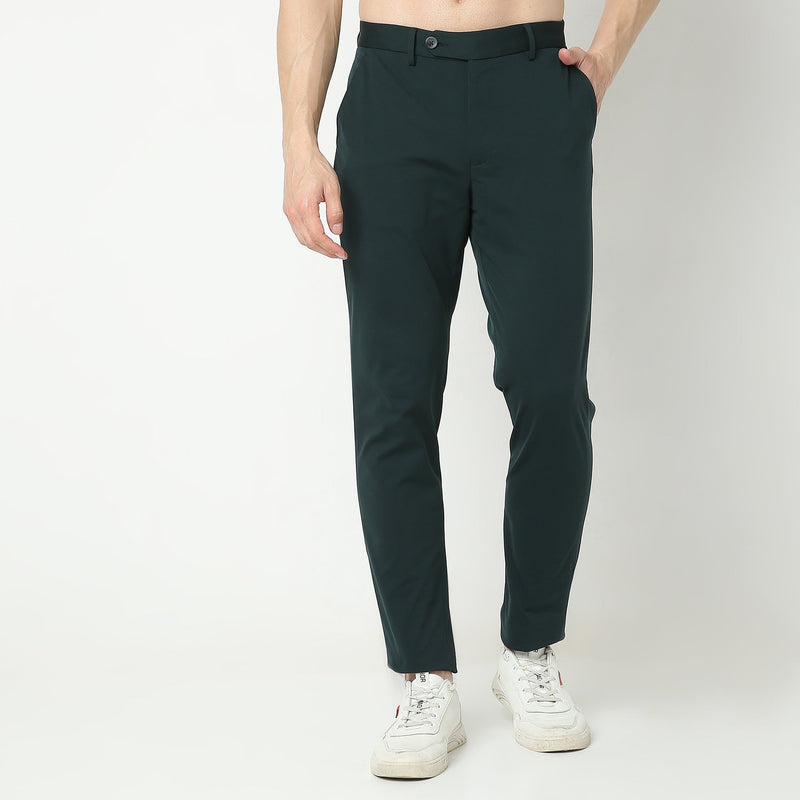 Regular Fit Solid Chinos