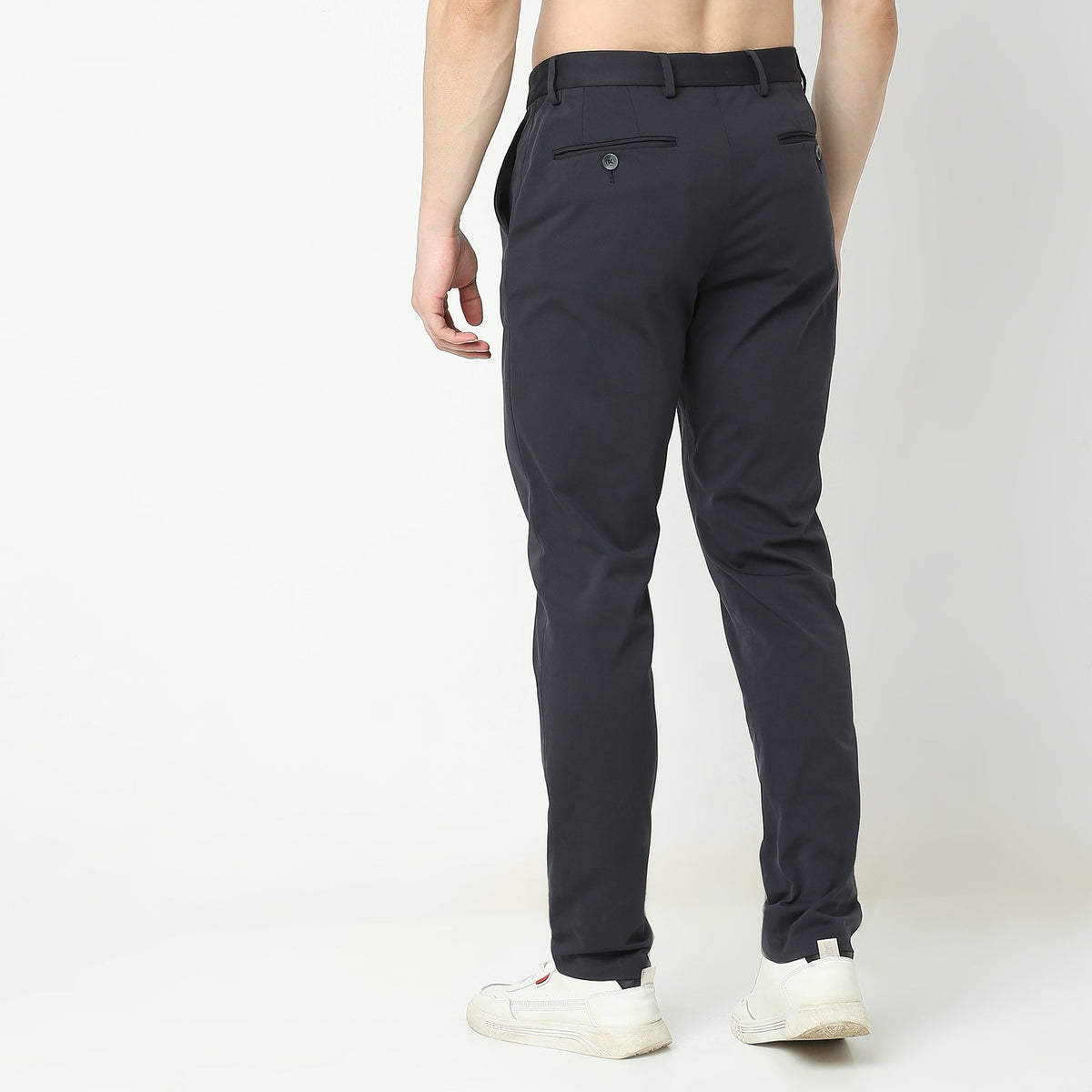 Regular Fit Solid Chinos