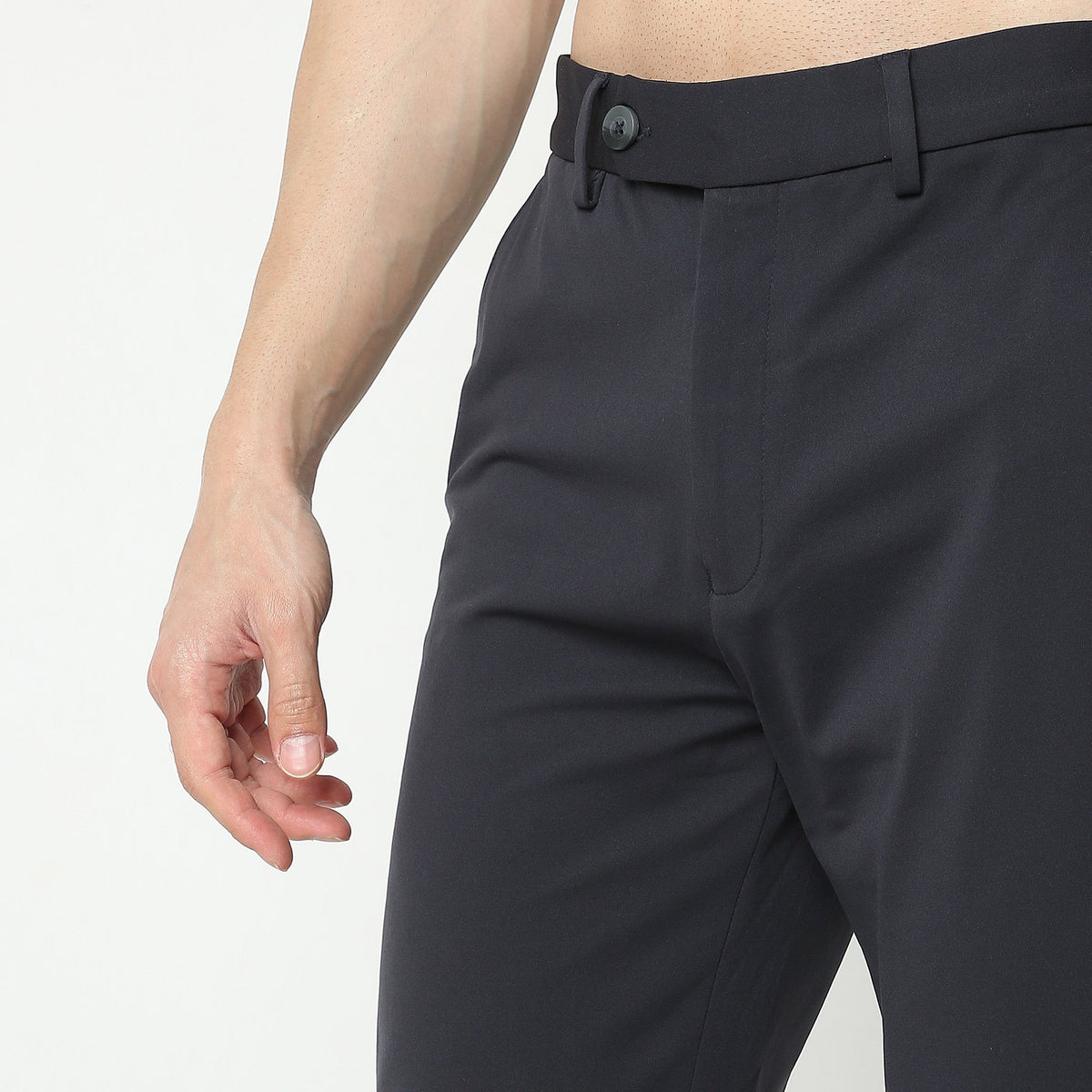 Regular Fit Solid Chinos