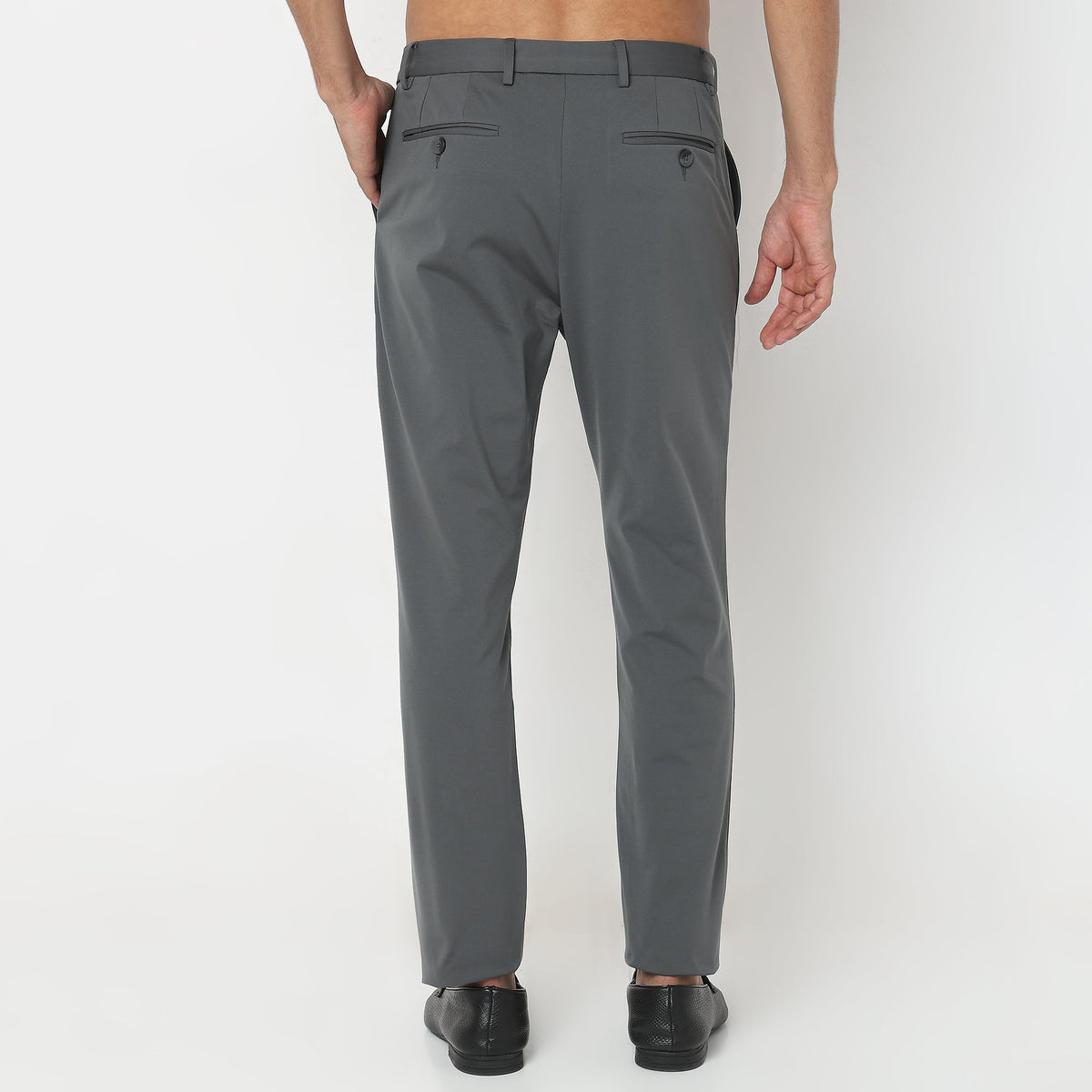 Regular Fit Solid Chinos