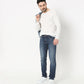 Slim Fit Solid Mid Rise Jeans