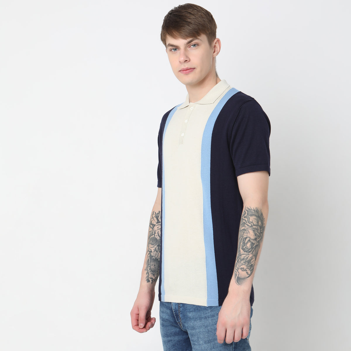 Regular Fit Striped T-Shirt