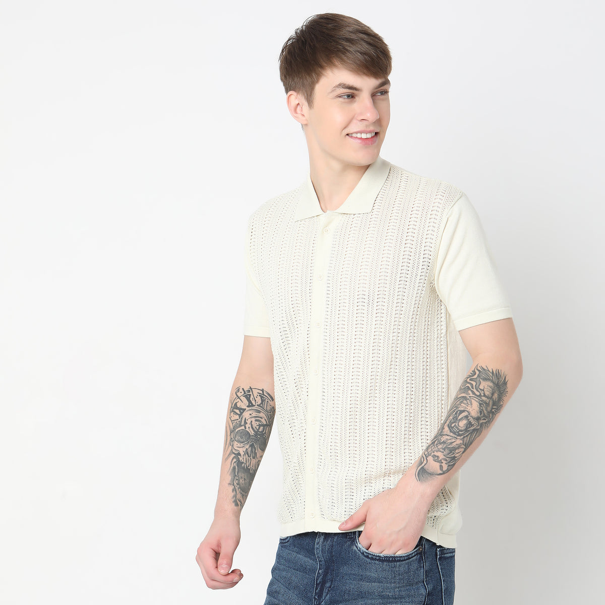 Regular Fit Structured T-Shirt