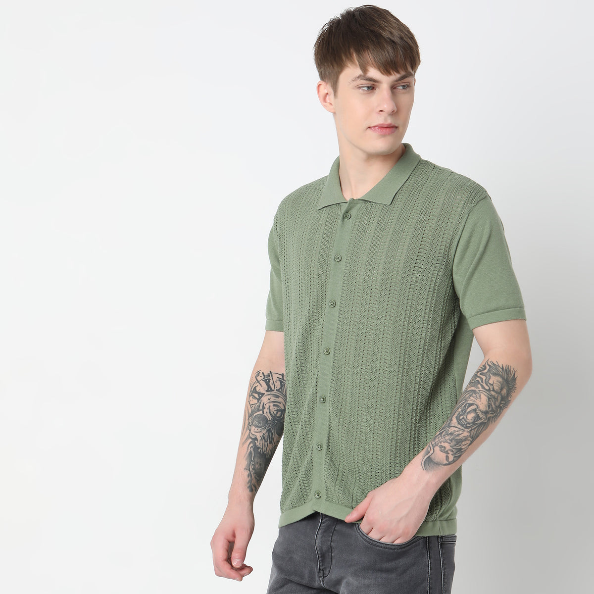 Regular Fit Structured T-Shirt