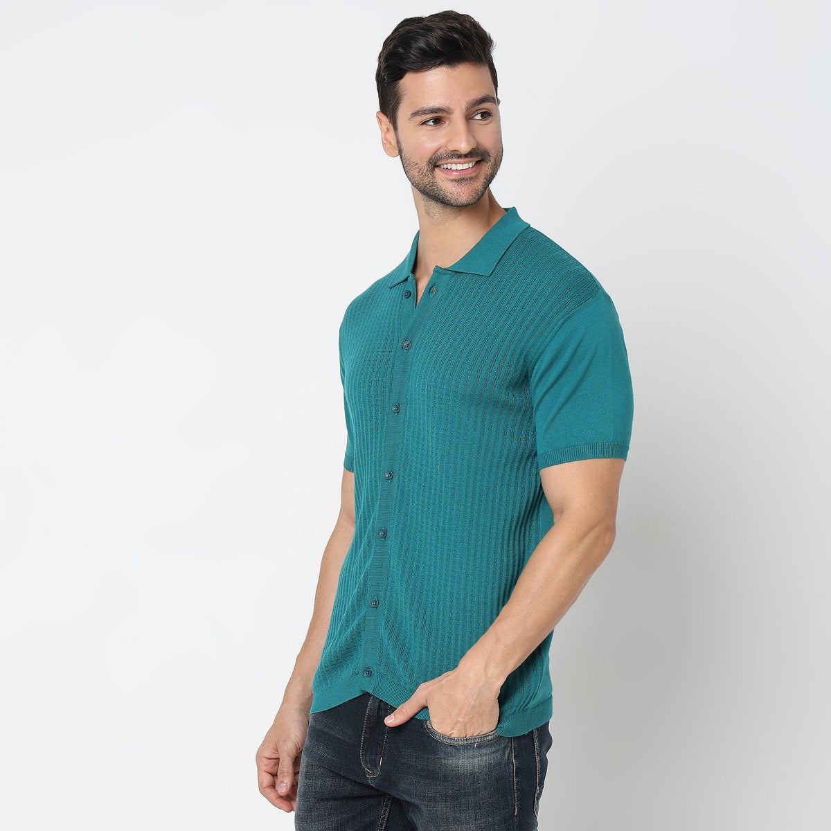 Regular Fit Structured T-Shirt