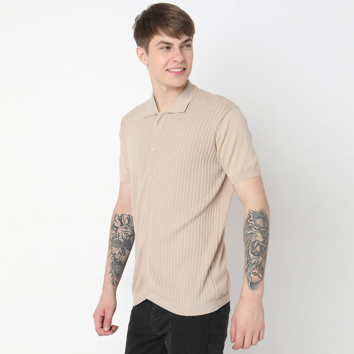 Regular Fit Structured T-Shirt