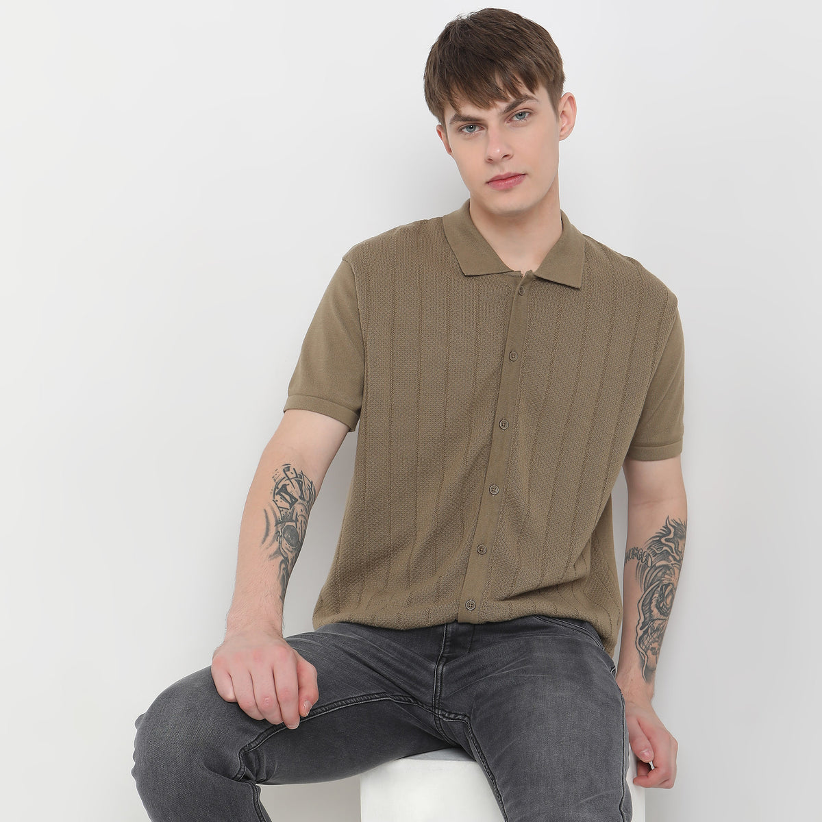 Regular Fit Structured T-Shirt