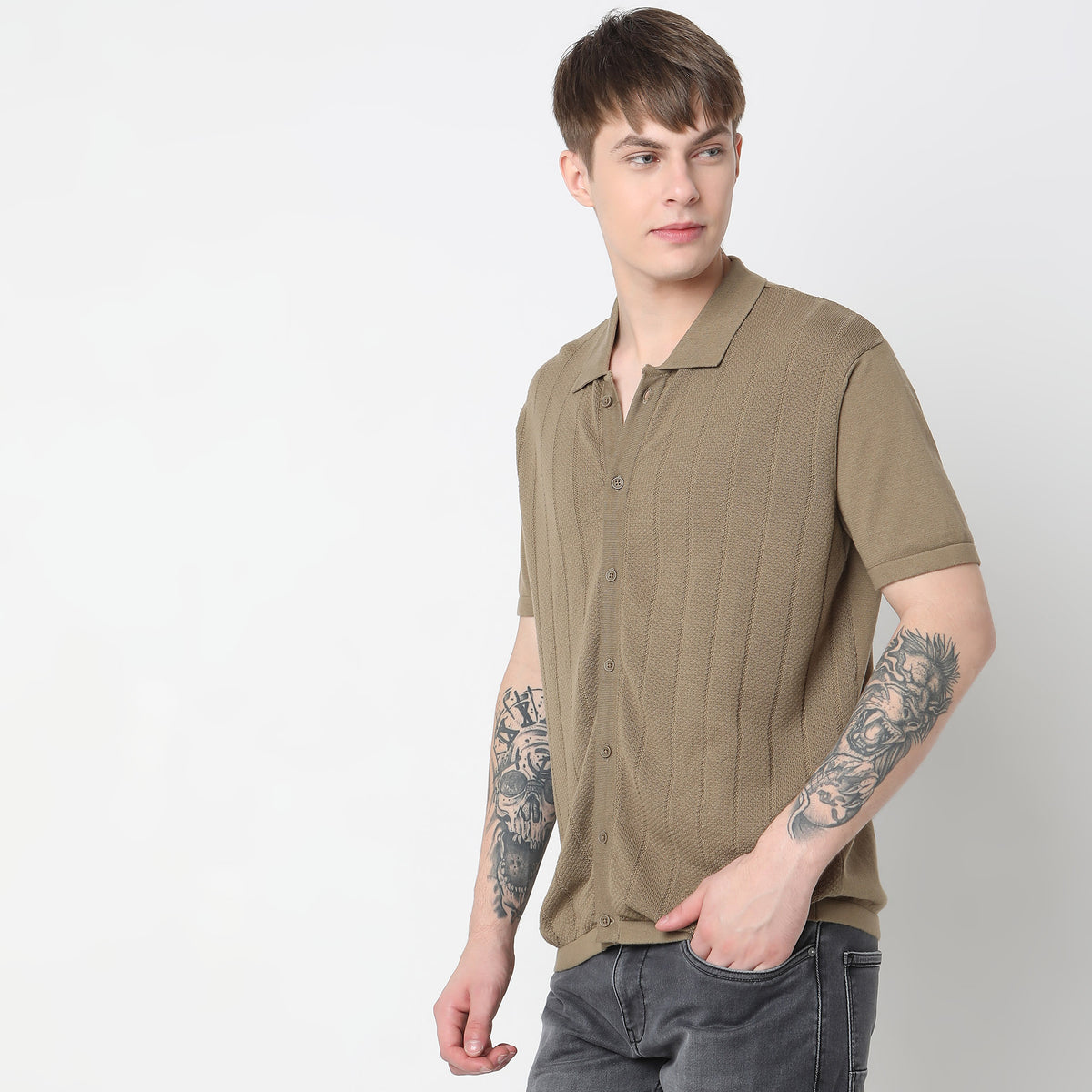 Regular Fit Structured T-Shirt