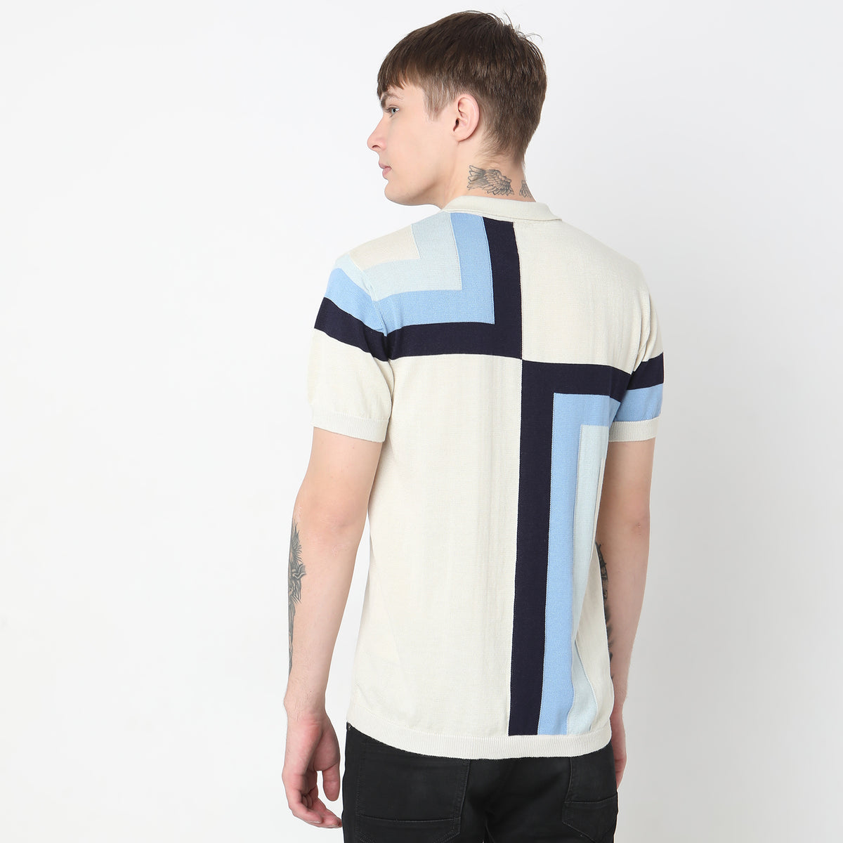 Regular Fit Geometric T-Shirt