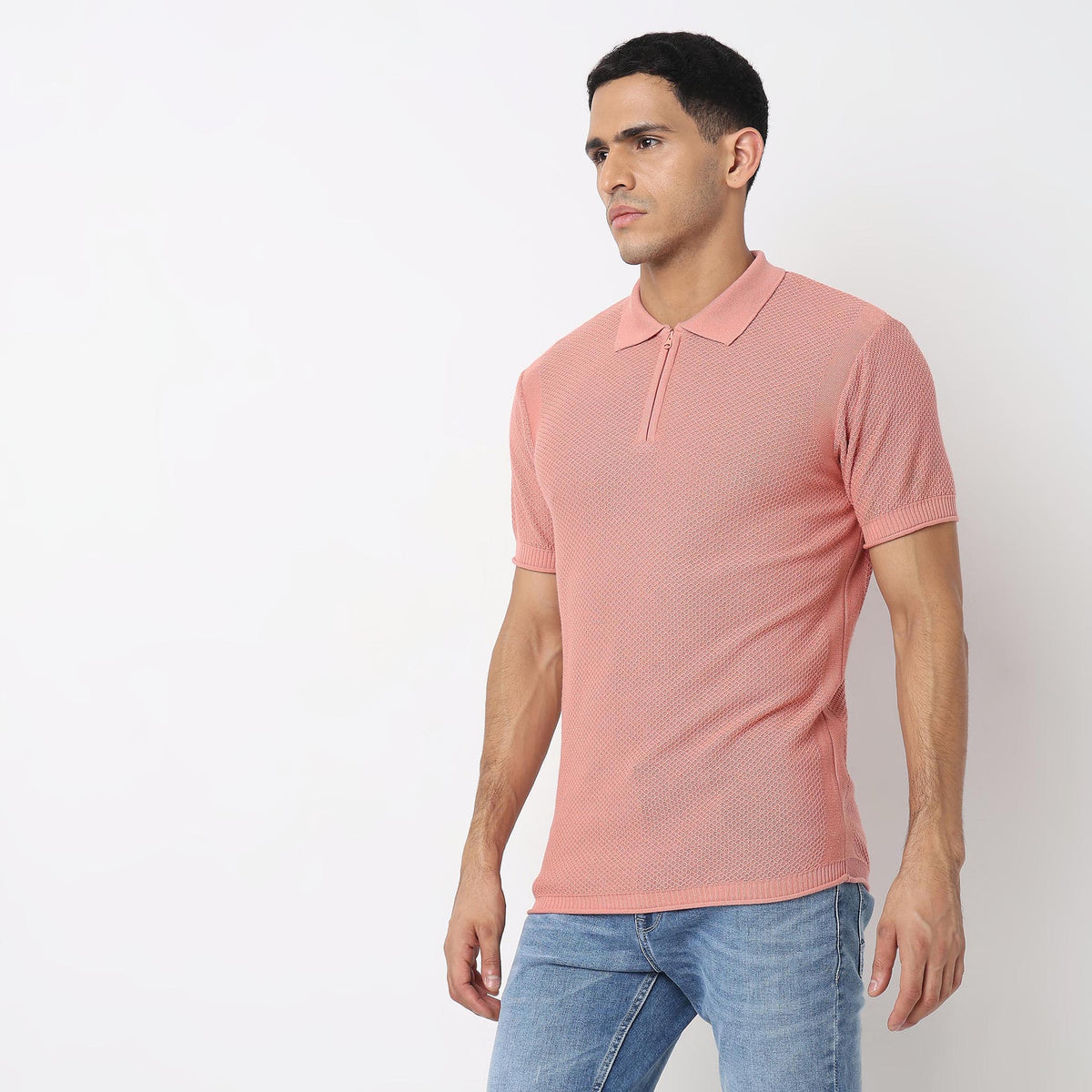 Regular Fit Structured T-Shirt