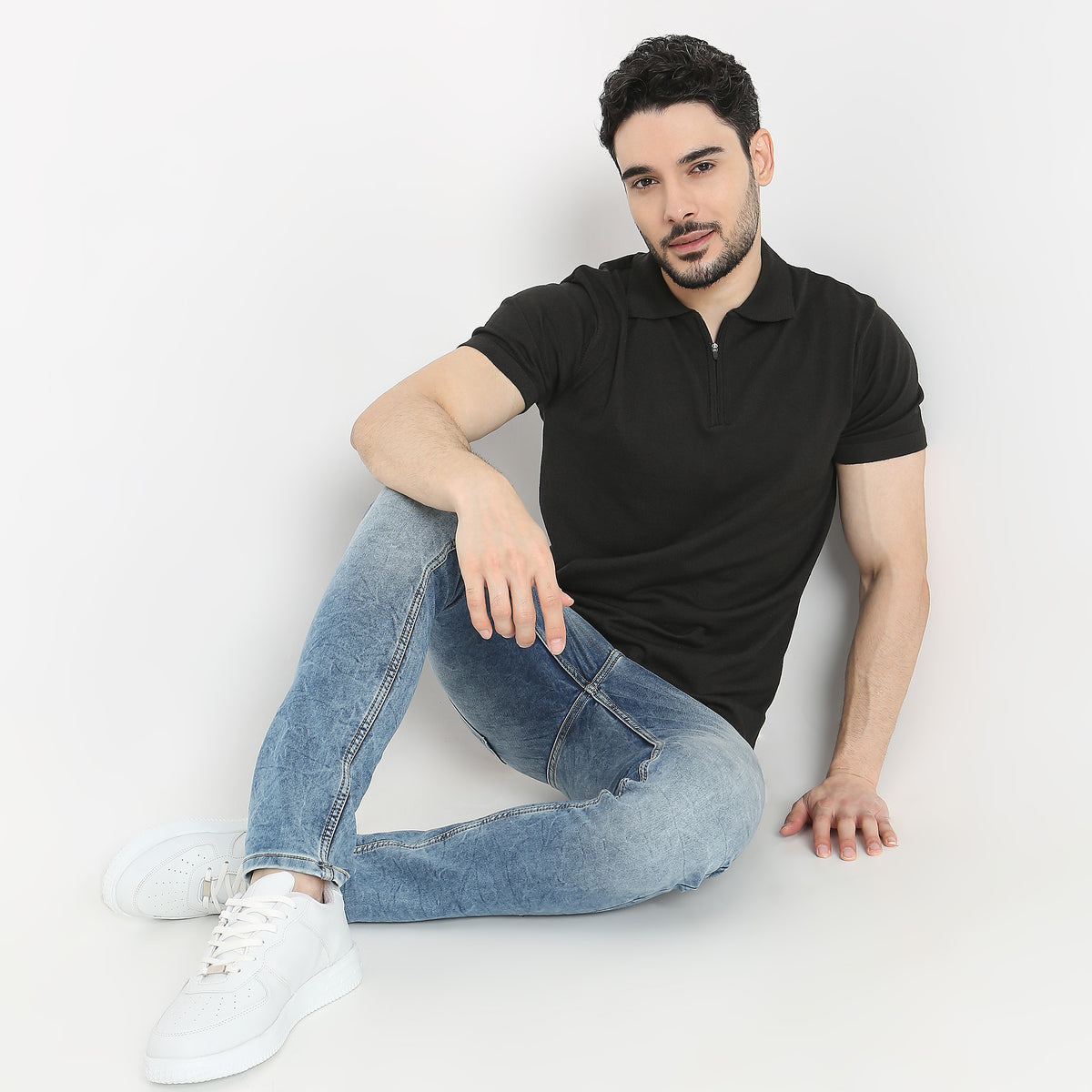 Regular Fit Solid T-Shirt