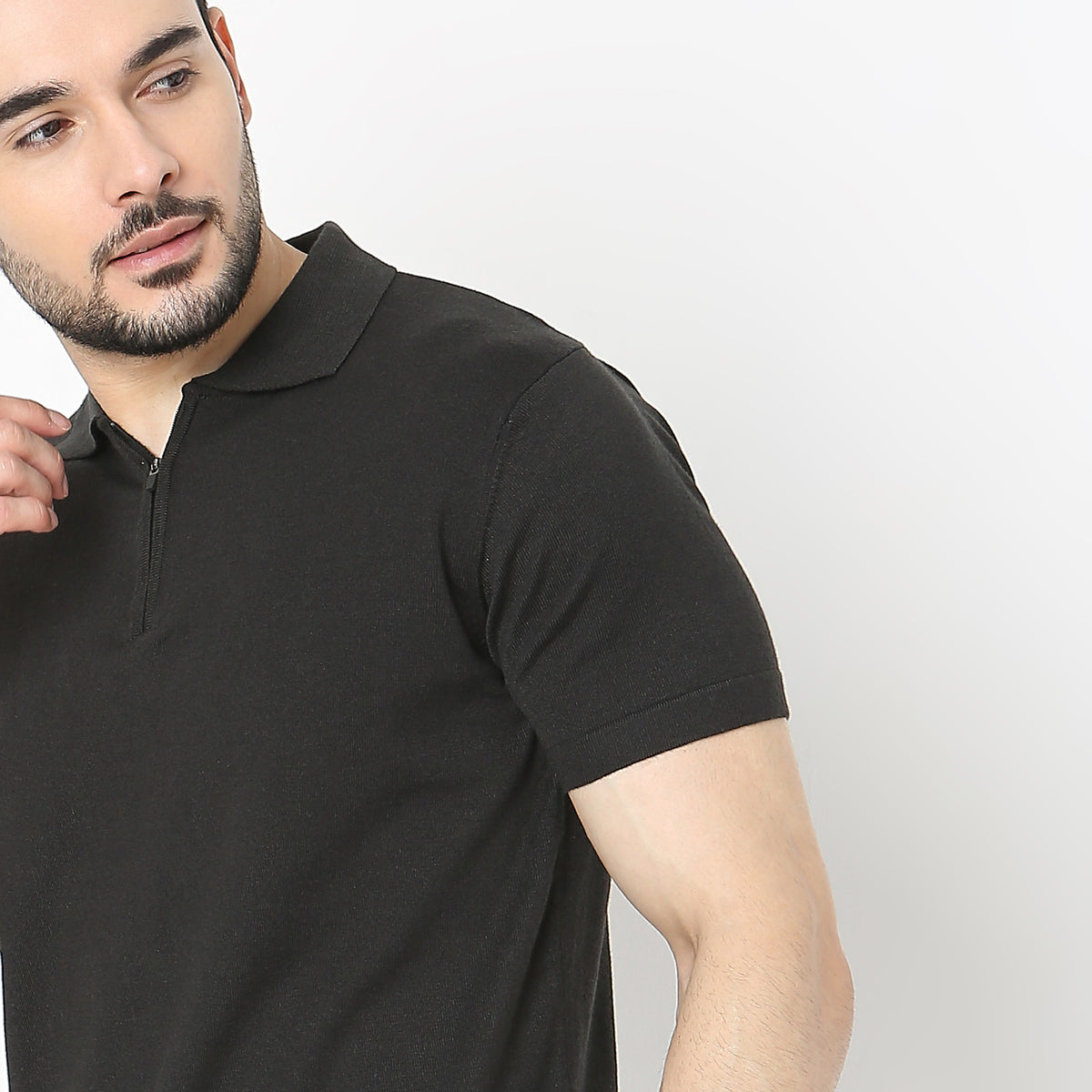 Regular Fit Solid T-Shirt