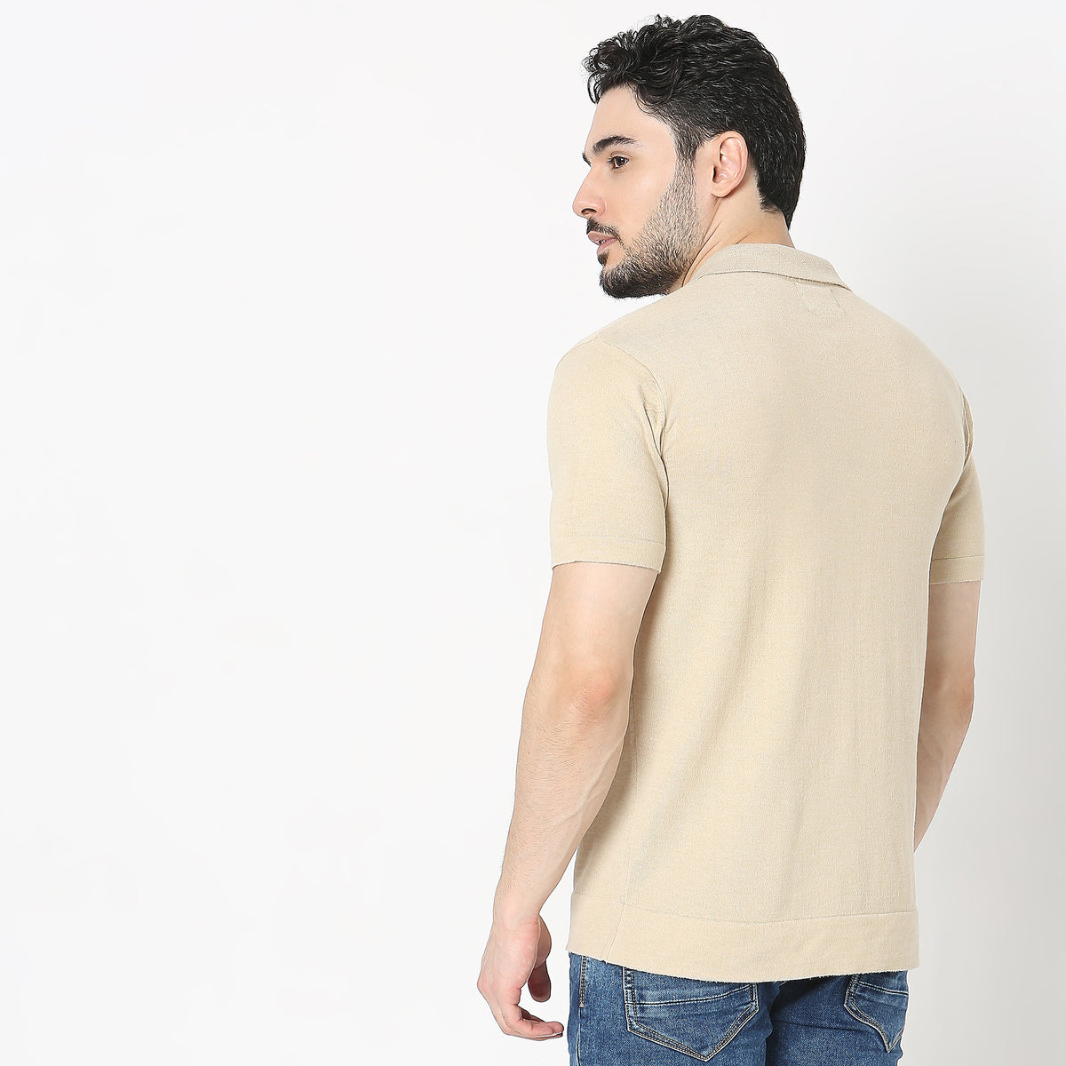 Regular Fit Solid T-Shirt