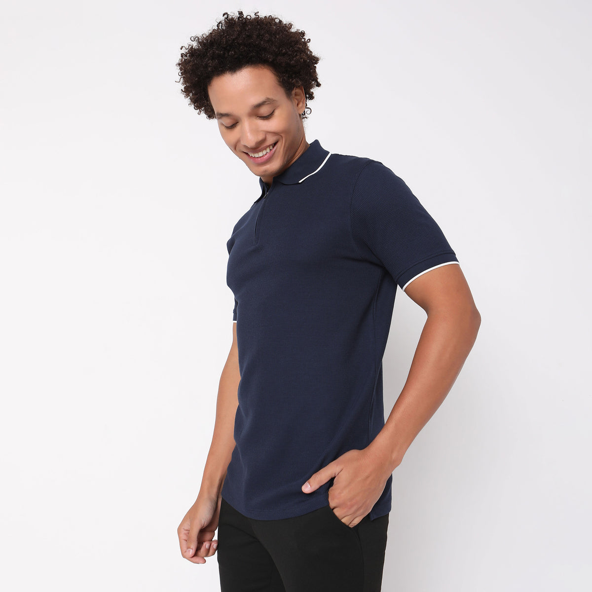 Regular Fit Structured Polo T-Shirt