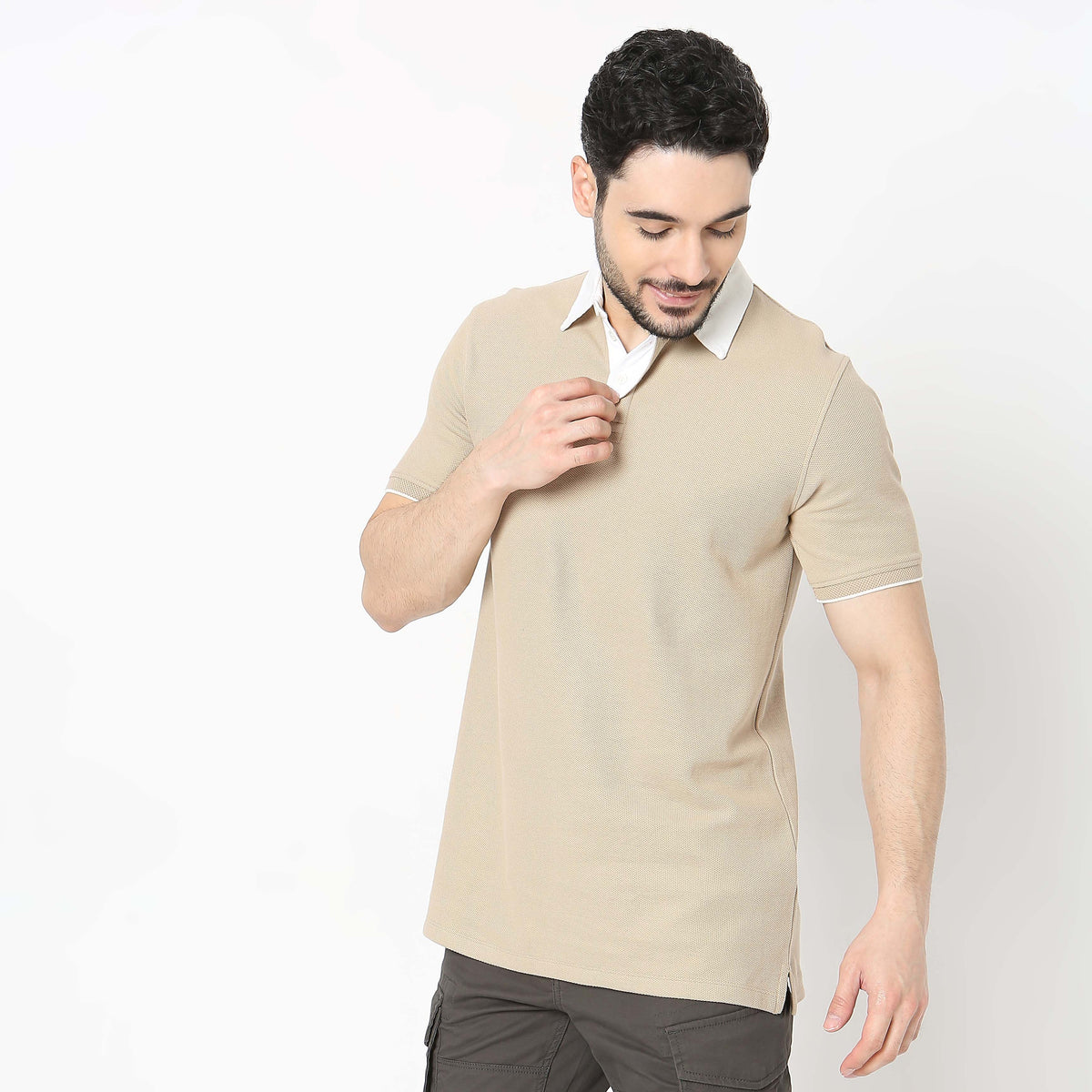 Regular Fit Structured T-Shirt