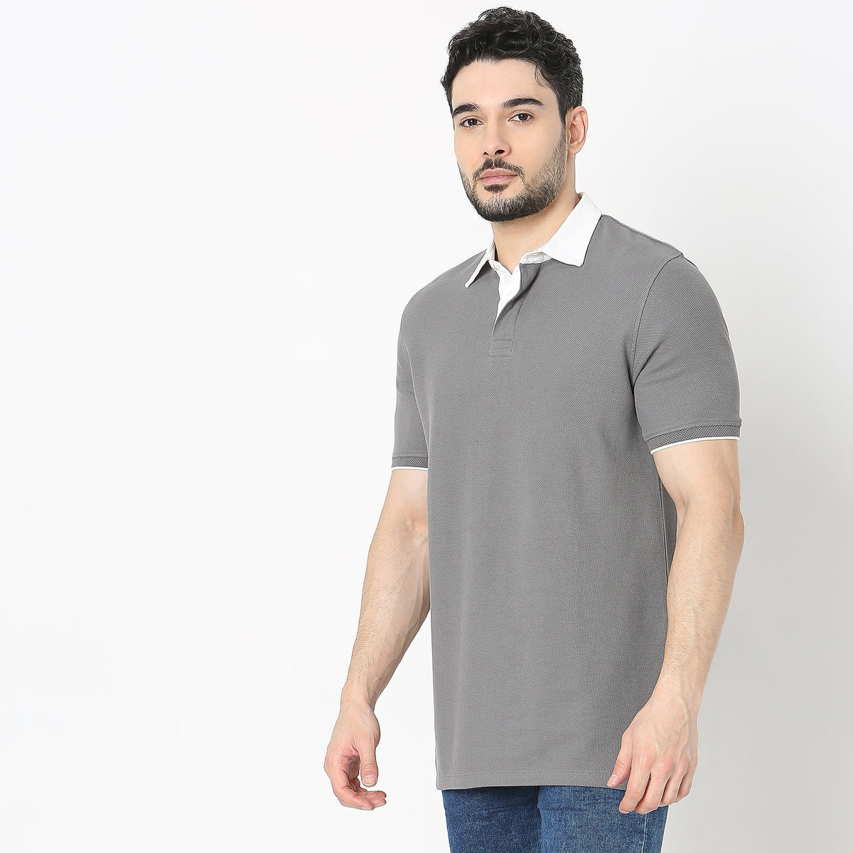 Regular Fit Structured T-Shirt