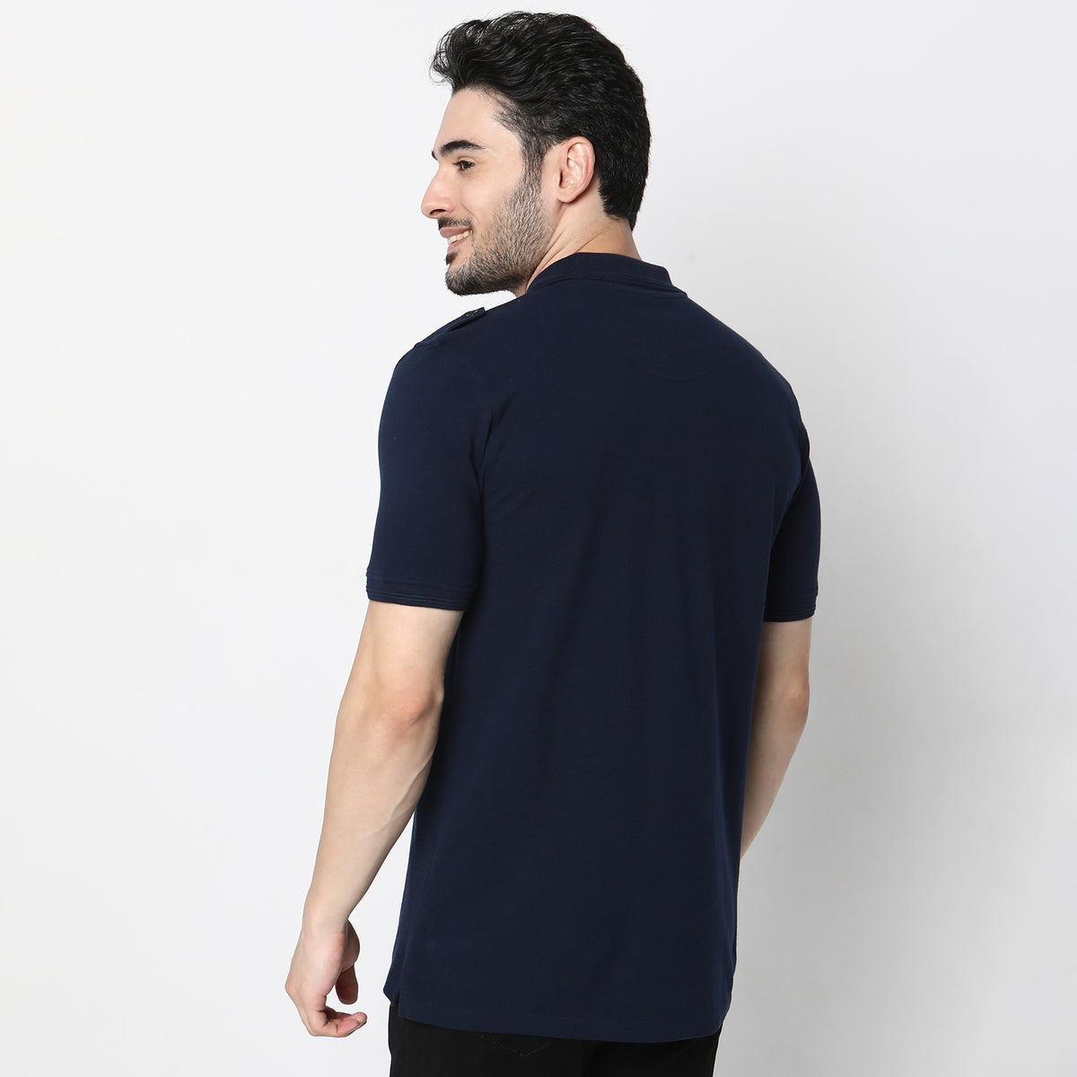 Regular Fit Solid Polo T-Shirt