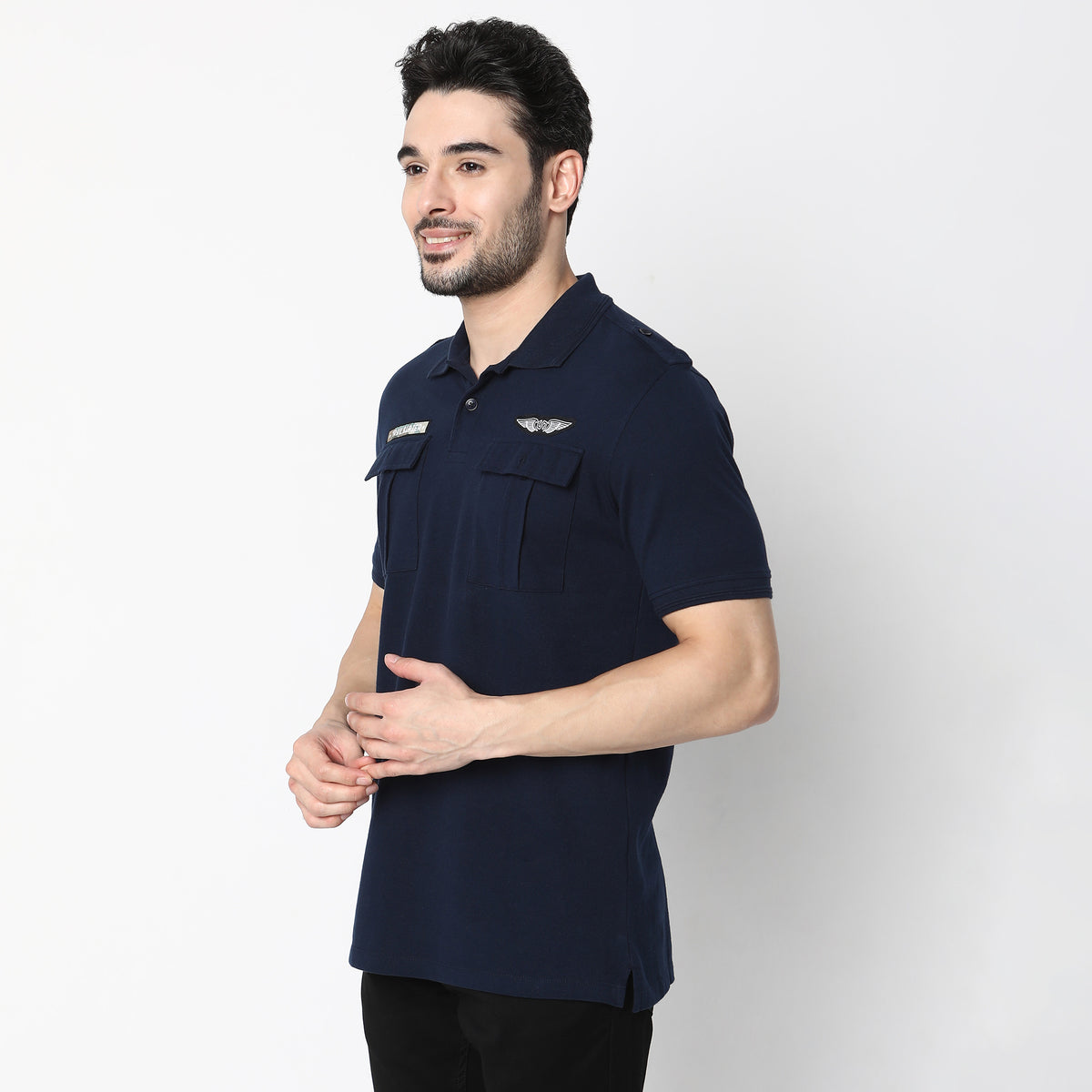 Regular Fit Solid Polo T-Shirt