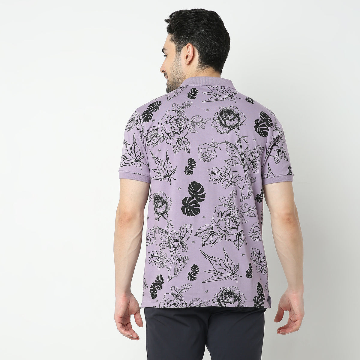 Regular Fit Printed Polo T-Shirt