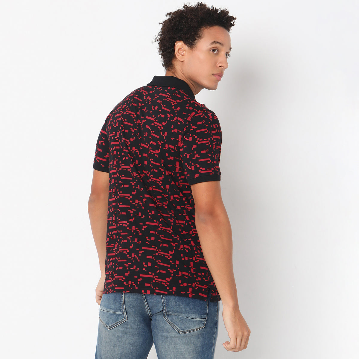 Regular Fit Printed Polo T-Shirt