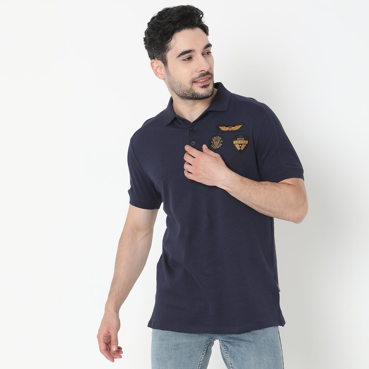 Regular Fit Solid T-Shirt