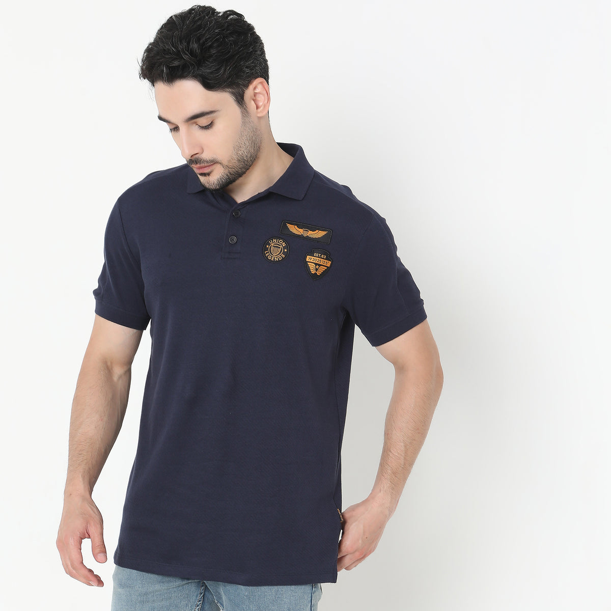 Regular Fit Solid T-Shirt