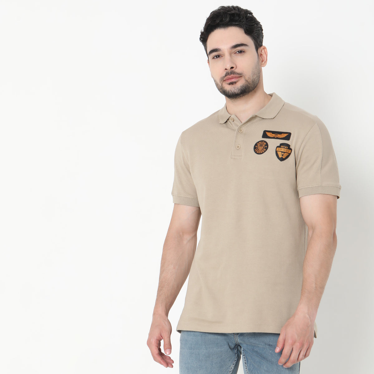 Regular Fit Solid T-Shirt