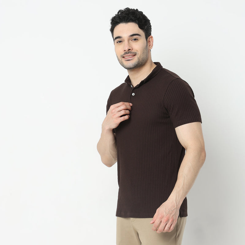 Regular Fit Structured Polo T-Shirt