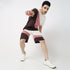 Regular Fit Color Block Mid Rise Shorts