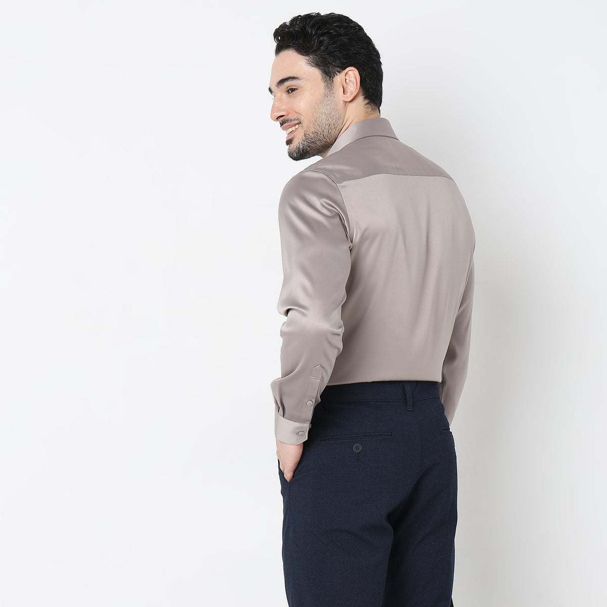 Slim Fit Solid Shirt