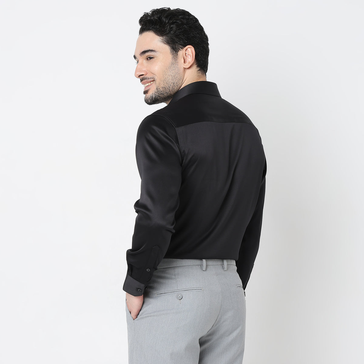 Slim Fit Solid Shirt