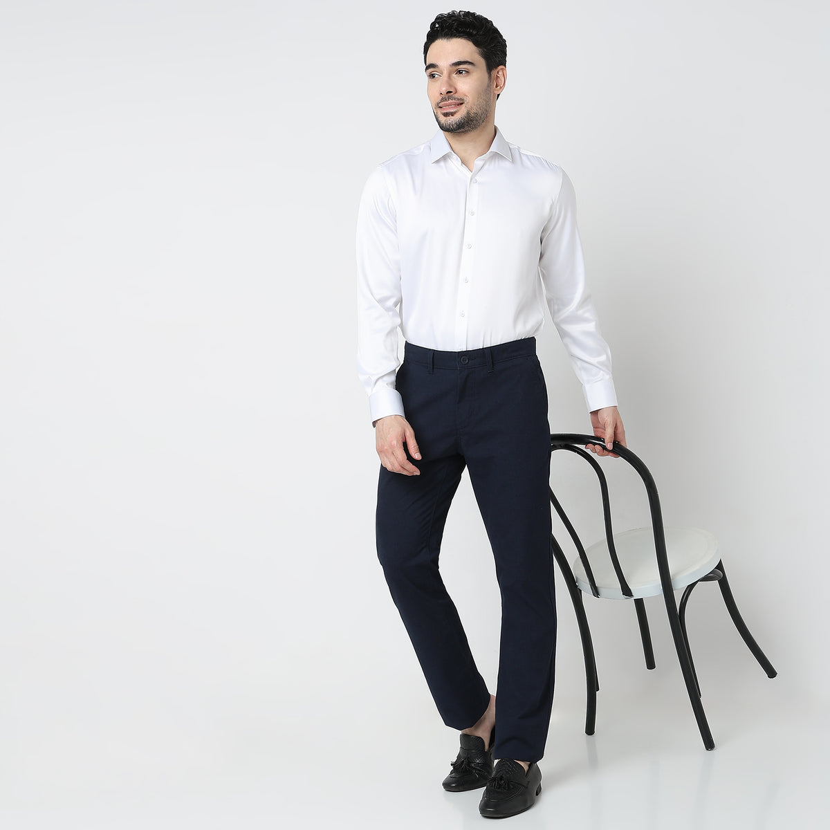 Slim Fit Solid Shirt