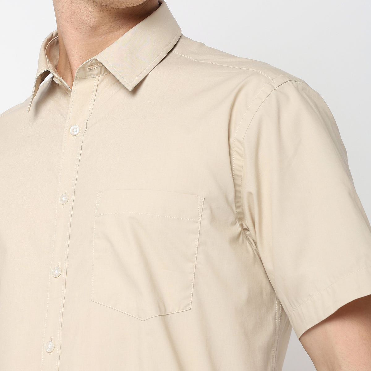 Regular Fit Solid Shirt