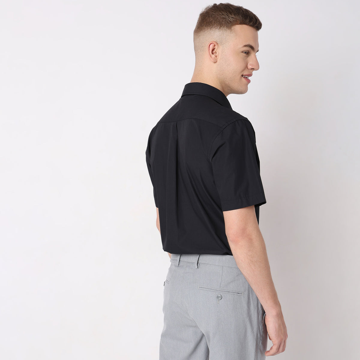 Regular Fit Solid Shirt